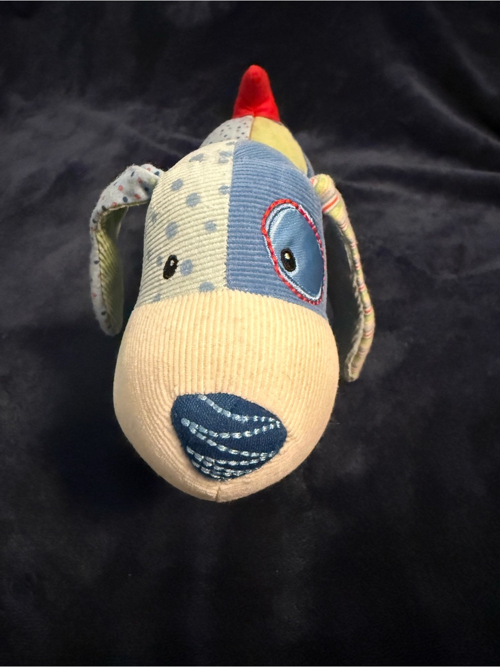 Gund Snoodle Medium Plush Dog Toy with Red Tail and Striped Ears - Picture 2 of 8